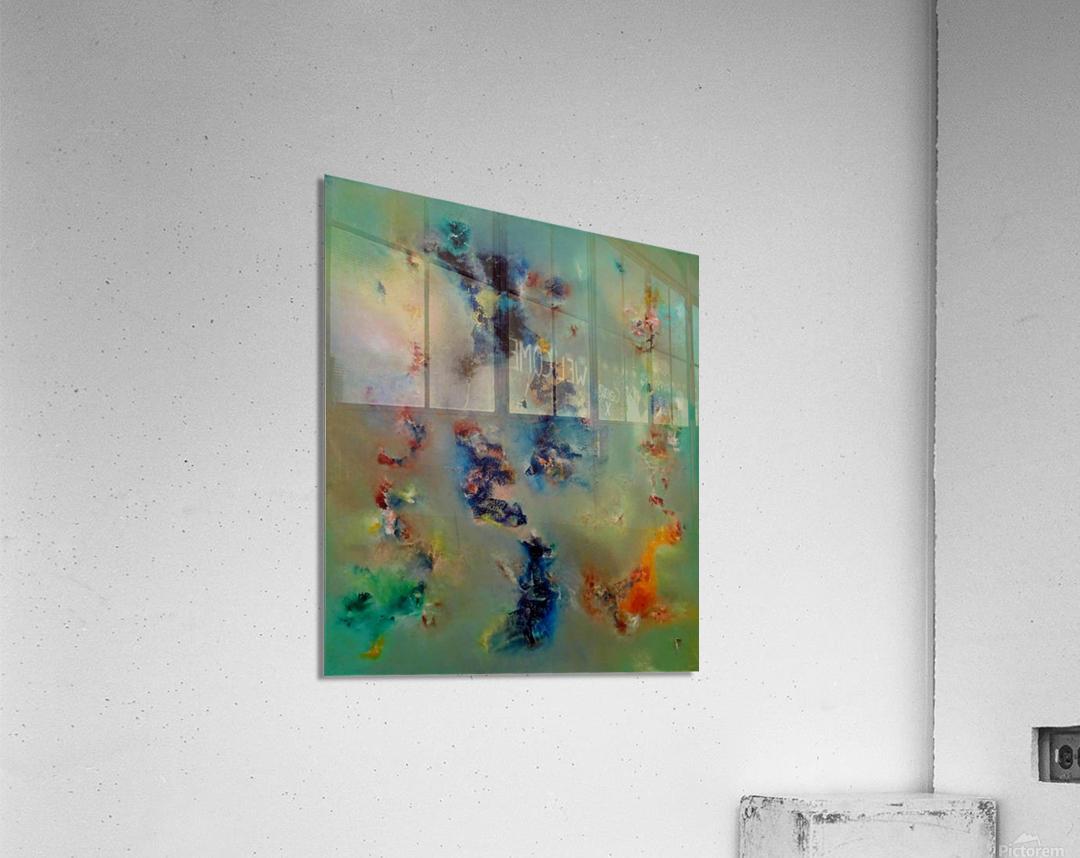 Abstract Paintings: Midnight Sun Acrylic Print