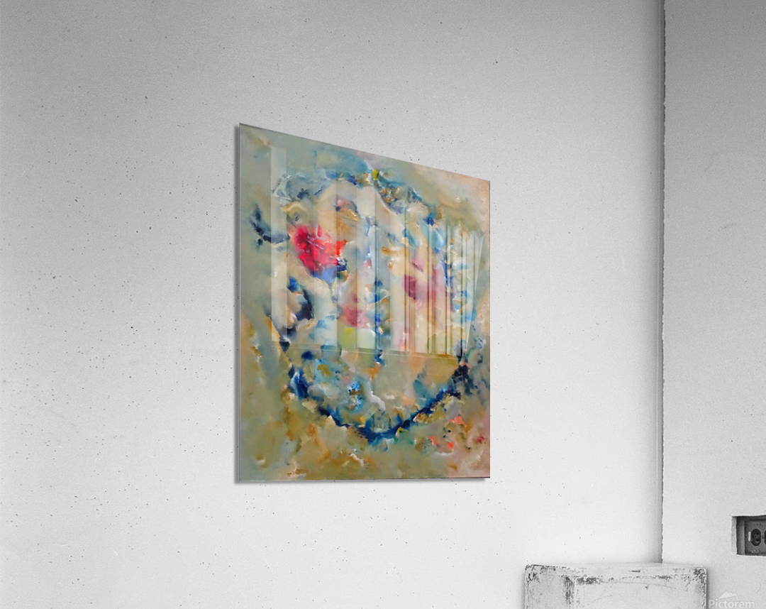 Abstract Paintings: The Distance Between The Time Acrylic Print