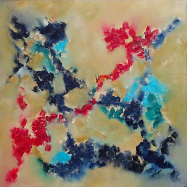 Abstract Paintings: Meeting of Colours Print