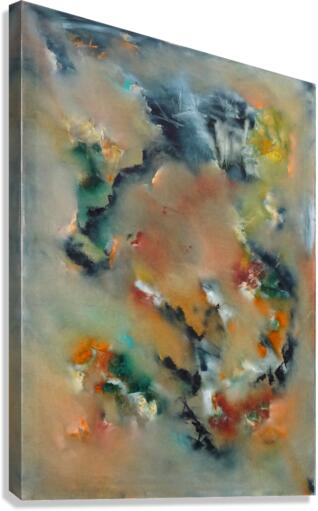 Abstract Paintings: The Loneliness Of The Mirrors That Nobody Hol Canvas Print