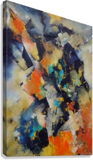 Abstract Paintings: Between Two Places Canvas Print