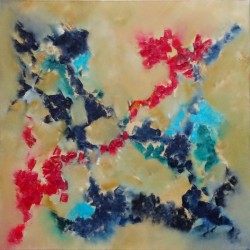 Abstract Paintings: Meeting of Colours