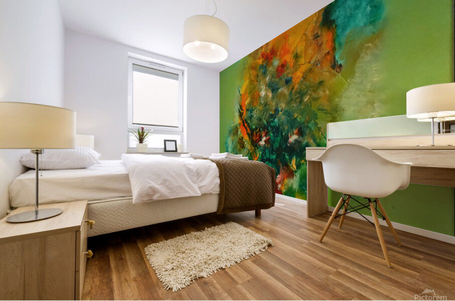 Abstract Paintings: Breath of Life Mural print