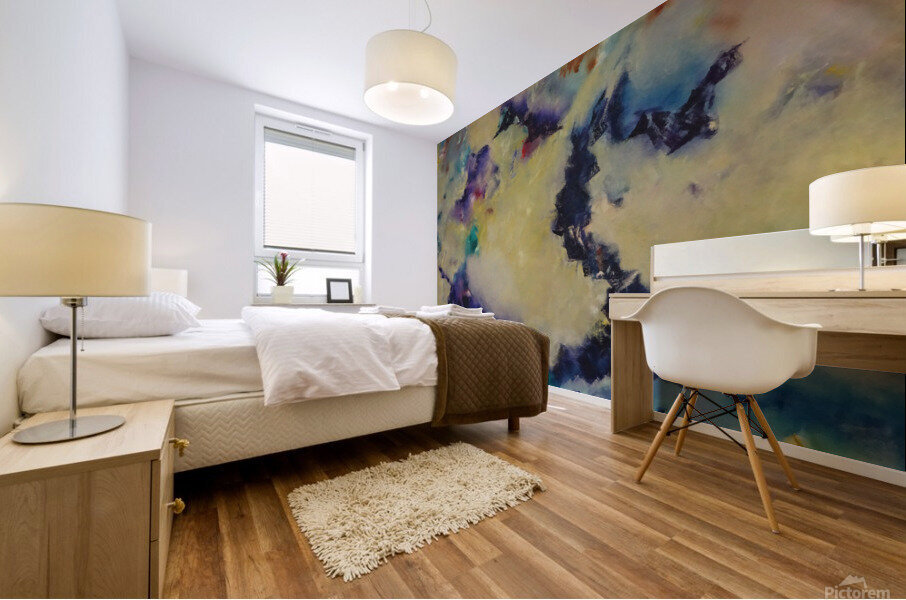 Abstract Paintings: Facing The Forbidden Mural print