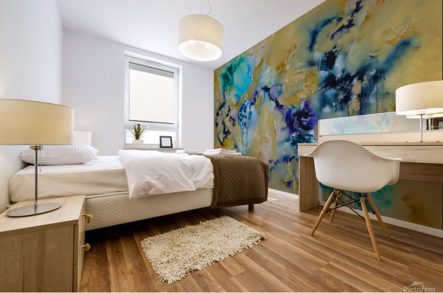 Abstract Paintings: Tiempo de Interrupcion Mural print