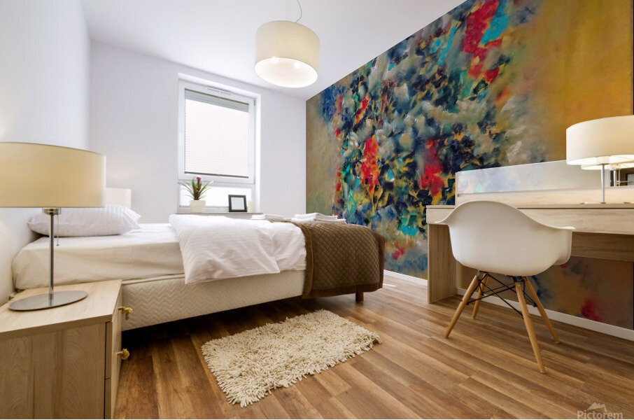 Abstract Paintings: Ricochet Mural print