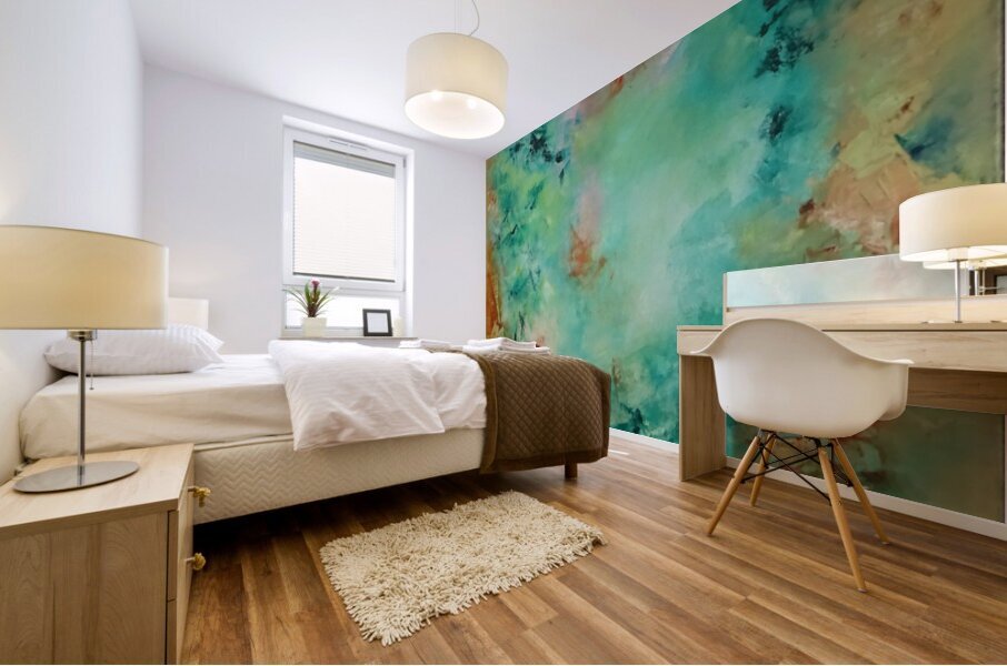 Abstract Paintings: Love Mural print