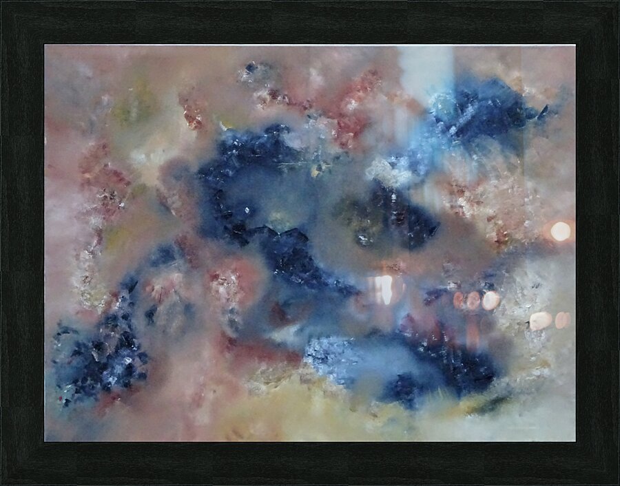 Abstract Paintings: Shattered Picture Frame print