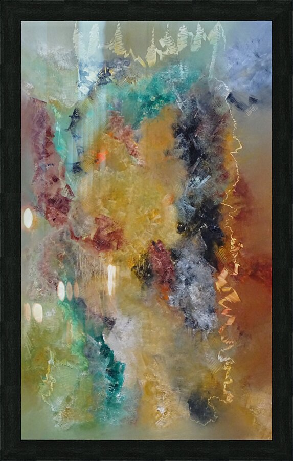 Abstract Paintings: Hide  Seek Picture Frame print