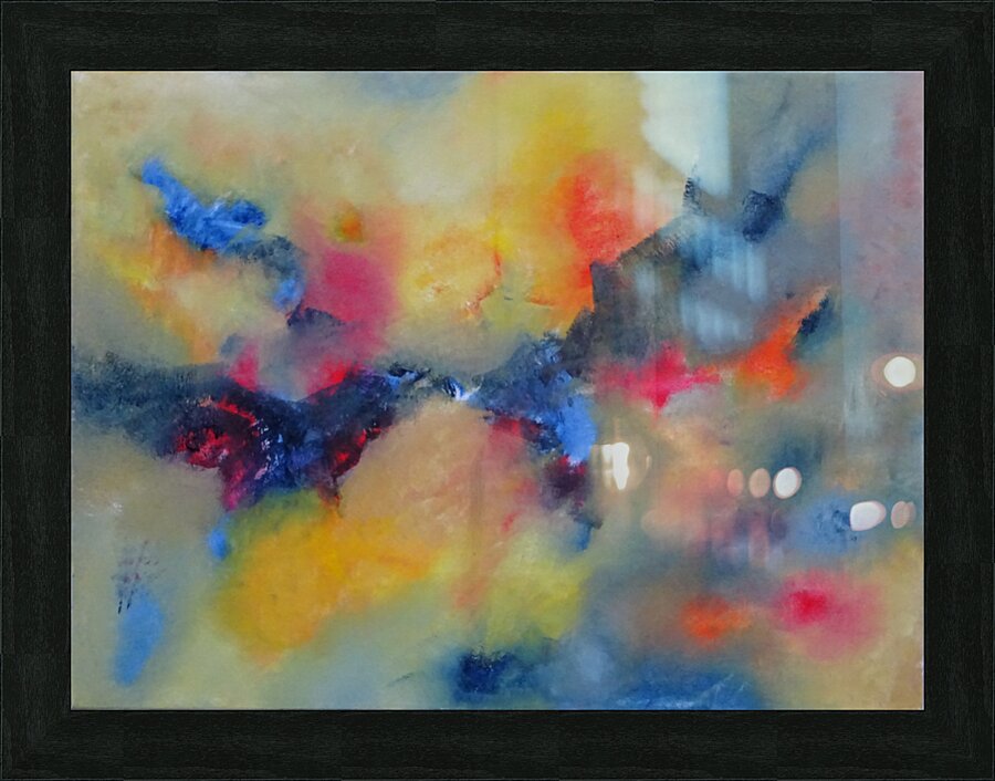 Abstract Paintings: The creation Picture Frame print