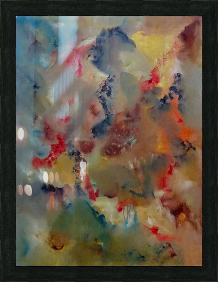 Abstract Paintings: Glowing In The Dark Picture Frame print