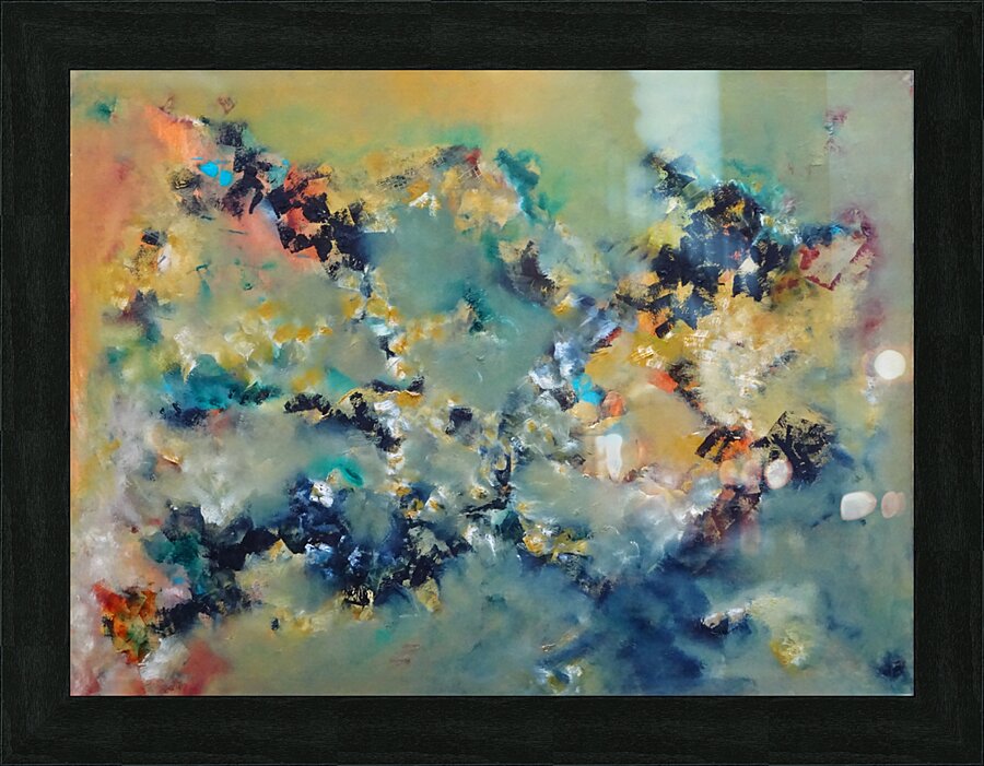 Abstract Paintings: Compulsion Picture Frame print