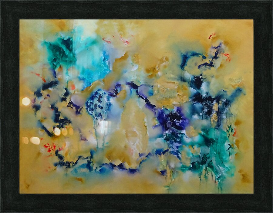Abstract Paintings: Tiempo de Interrupcion Picture Frame print