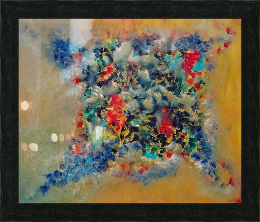 Abstract Paintings: Ricochet Picture Frame print