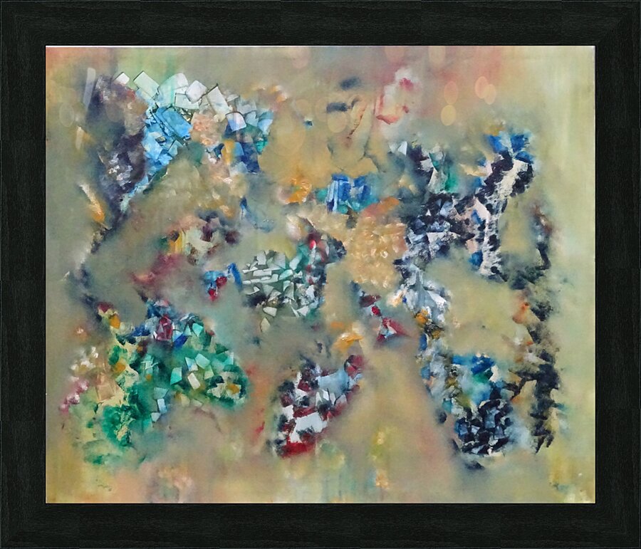 Abstract Paintings: Infinitamente Proximo I Picture Frame print