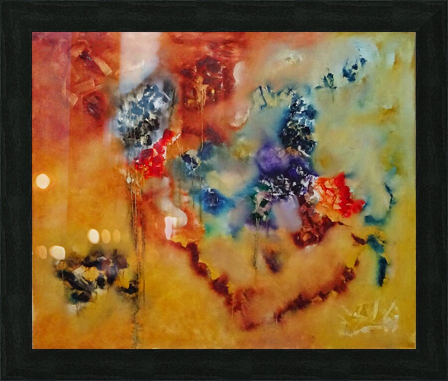 Abstract Paintings: Ruido Visual Picture Frame print