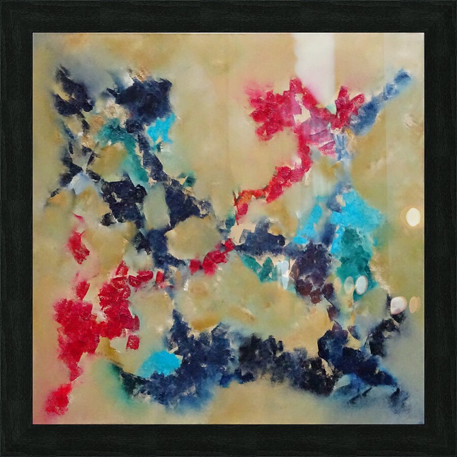 Abstract Paintings: Meeting of Colours Picture Frame print