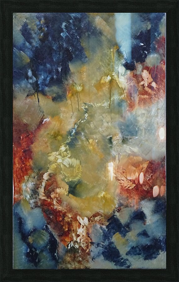 Abstract Paintings: Creative vortex Picture Frame print