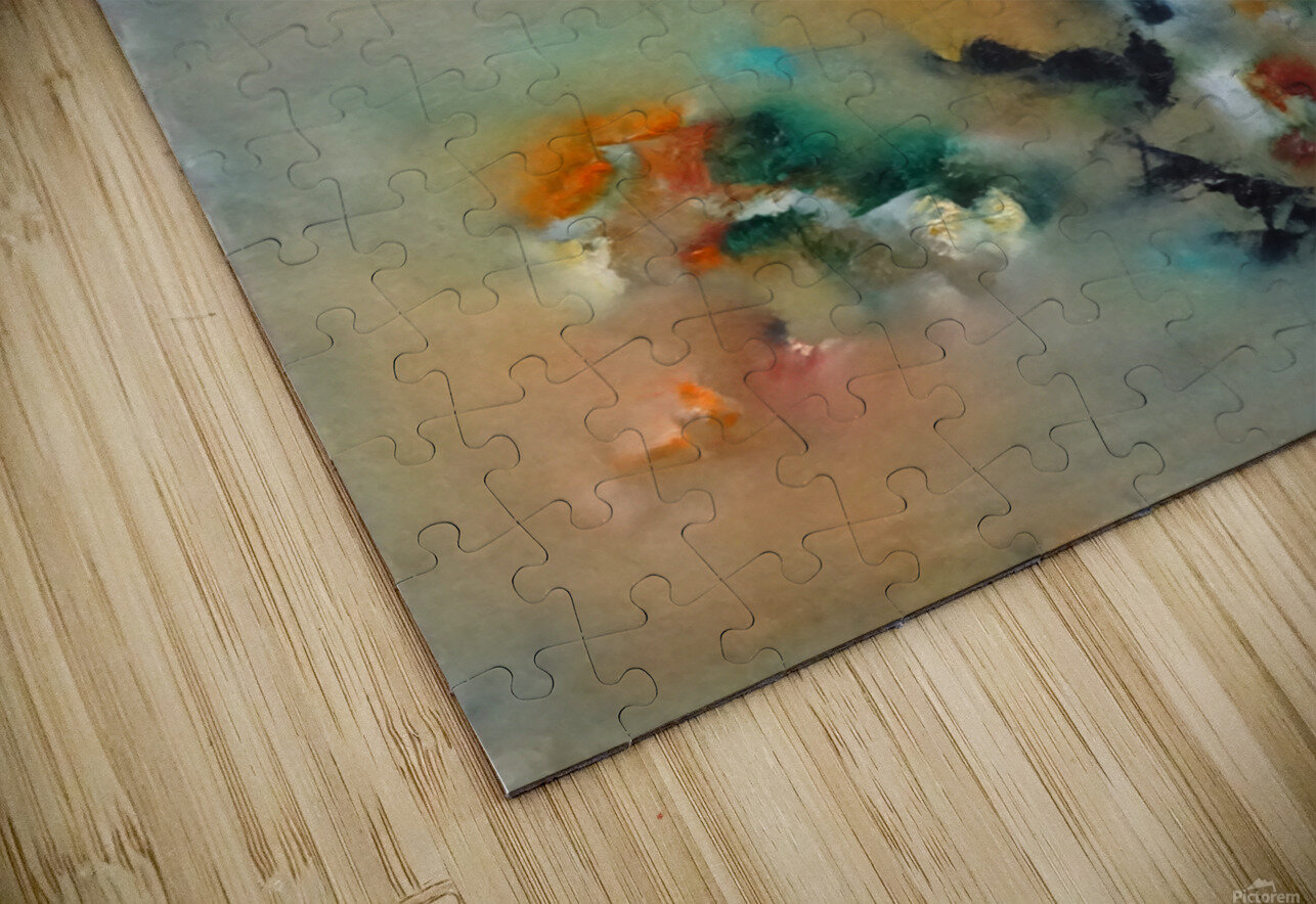 Abstract Paintings: The Loneliness Of The Mirrors That Nobody Hol Pablo Scuzzarello Puzzle