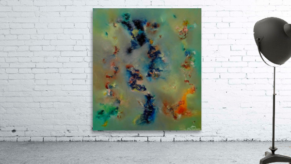 Abstract Paintings: Midnight Sun Wall Preview