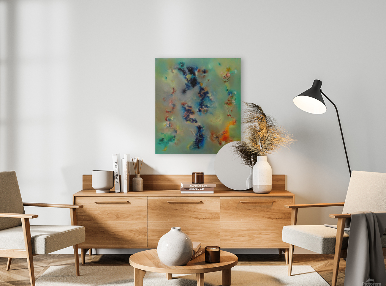 Abstract Paintings: Midnight Sun Reproduction