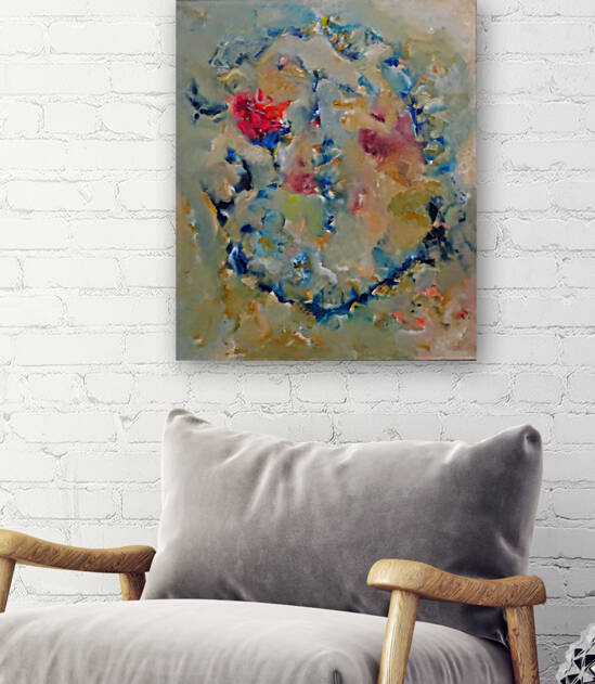 Abstract Paintings: The Distance Between The Time by Pablo Scuzzarello