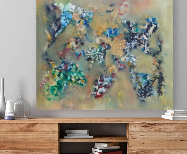 Abstract Paintings: Infinitamente Proximo I by Pablo Scuzzarello