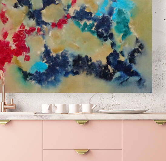 Abstract Paintings: Meeting of Colours by Pablo Scuzzarello