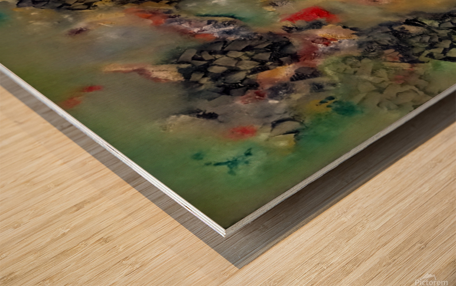 Abstract Paintings: Thoughts Wood print