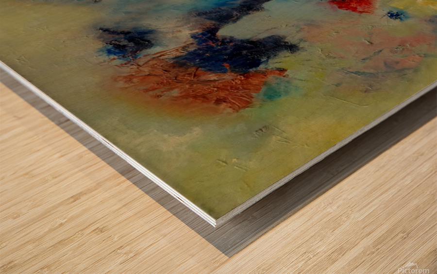 Abstract Paintings: Synchronicity Wood print