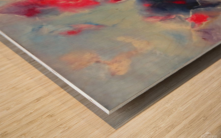 Abstract Paintings: Between Heaven and Earth Wood print