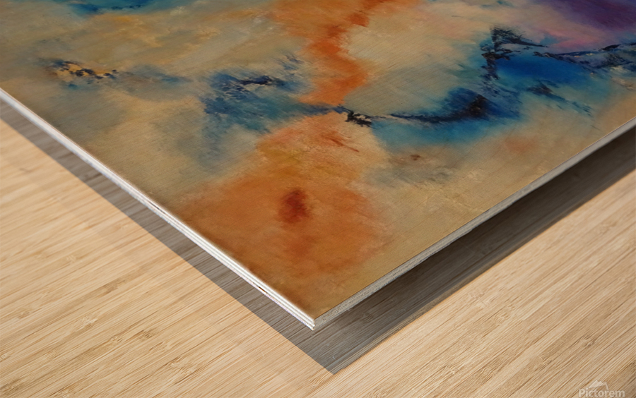 Abstract Paintings: Subconscious Wood print