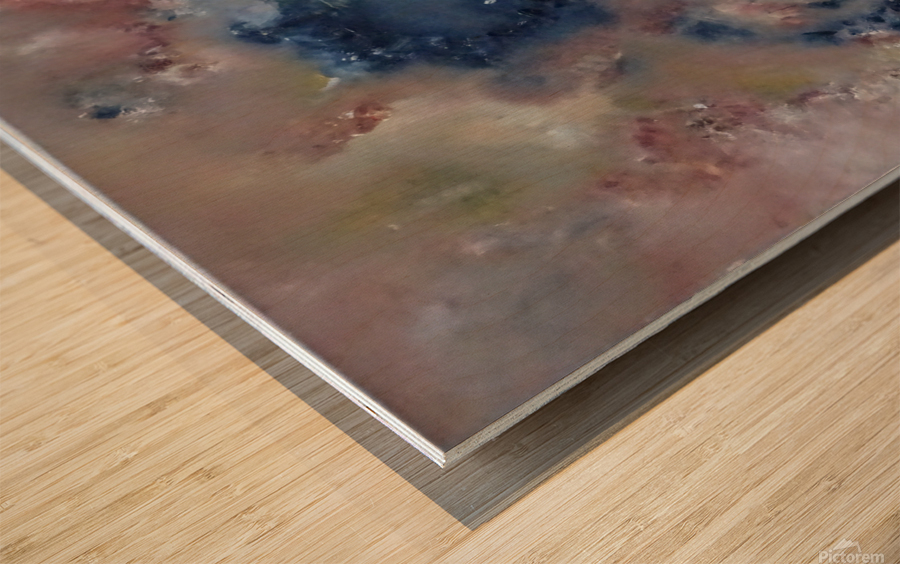 Abstract Paintings: Shattered Wood print