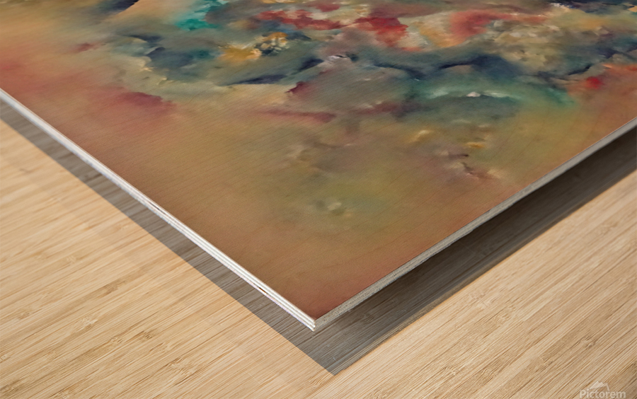 Abstract Paintings: Delimiting The Overload Wood print