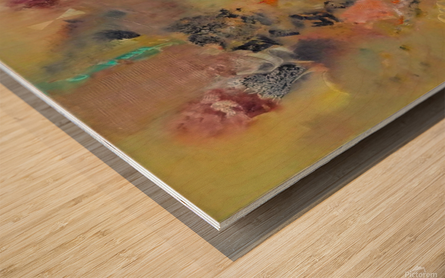 Abstract Paintings: Without You I am Full of Emptiness Wood print