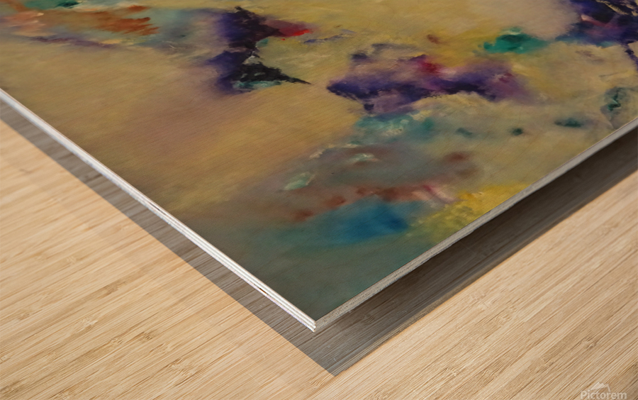 Abstract Paintings: Facing The Forbidden Wood print