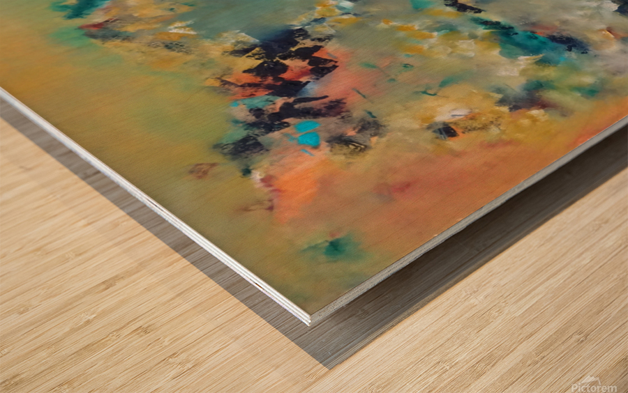 Abstract Paintings: Compulsion Wood print