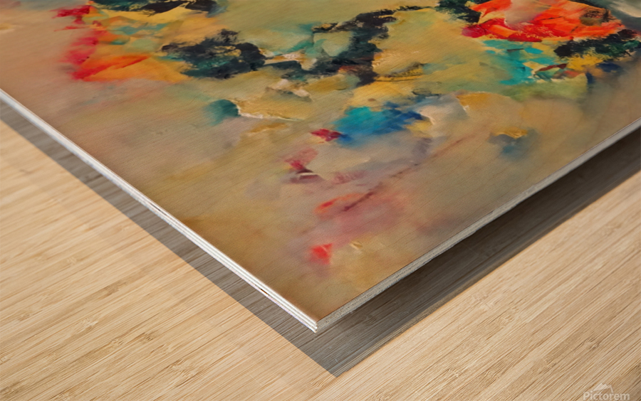 Abstract Paintings: Serendipity Wood print