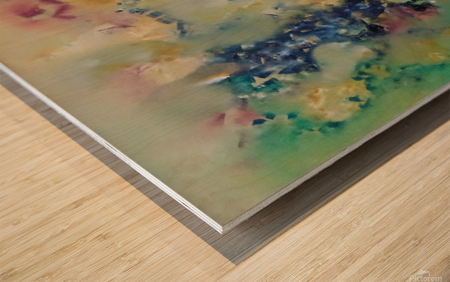 Abstract Paintings: Infinitamente Proximo II Wood print