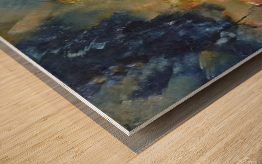 Abstract Paintings: Creative vortex Wood print